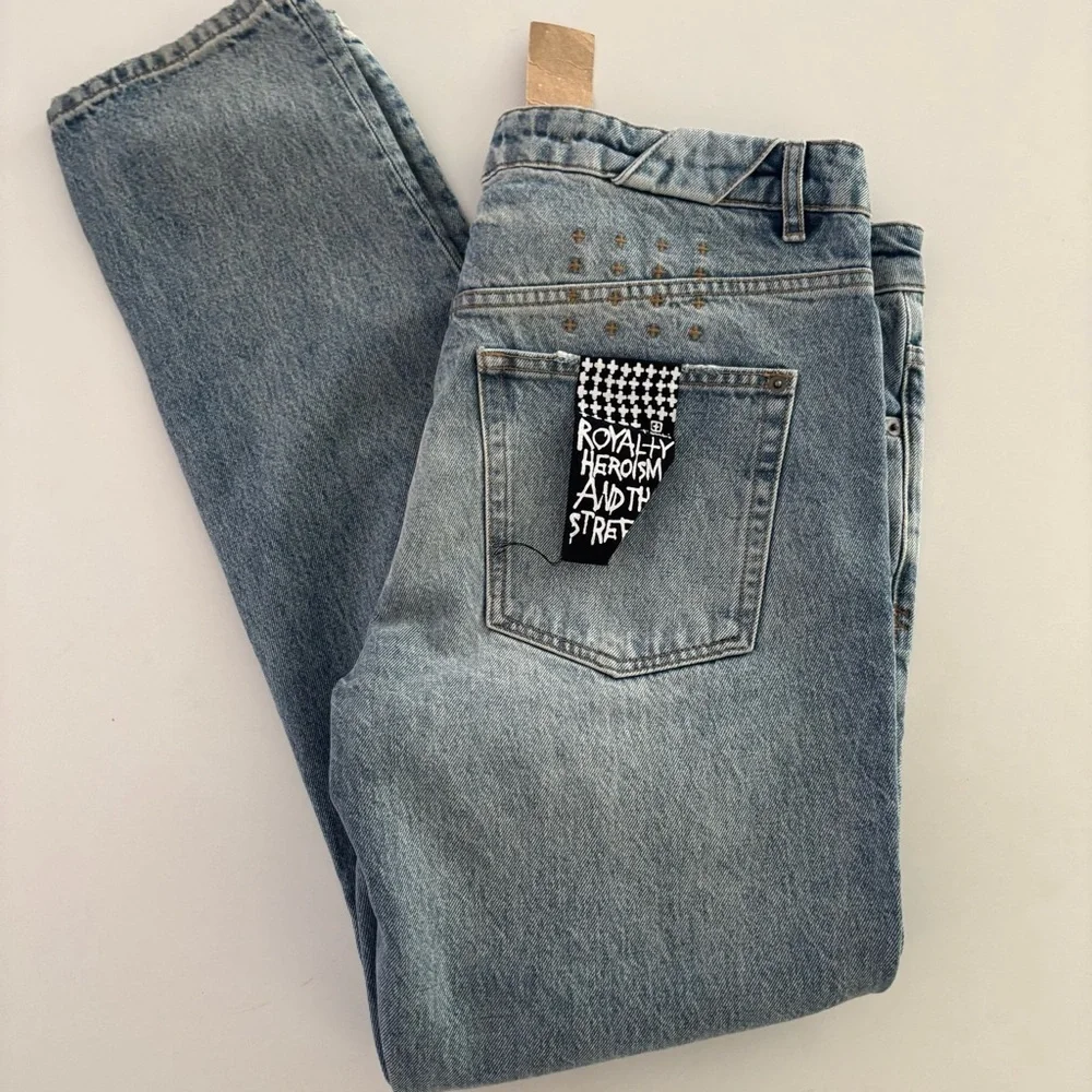 KSUBI Chitch Jinx Trashed Jeans Slim Tapered Men’s Size 36x32 New